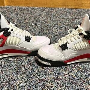 Stylish Red and White Sneakers